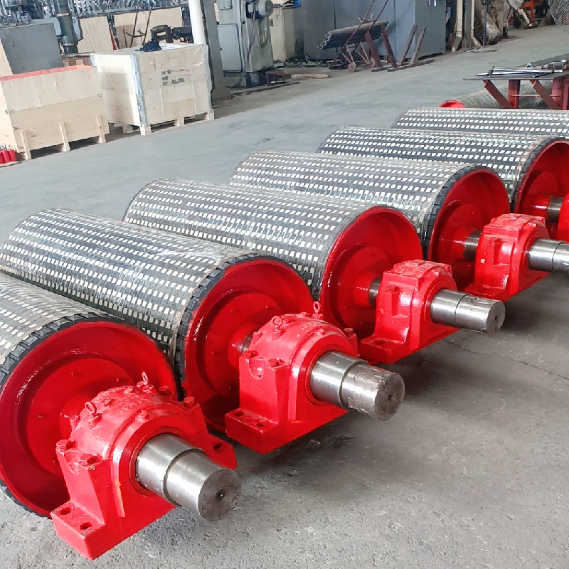 Ceramic Rubber Pulley（Ceramic Lagging Rubber Pulley）