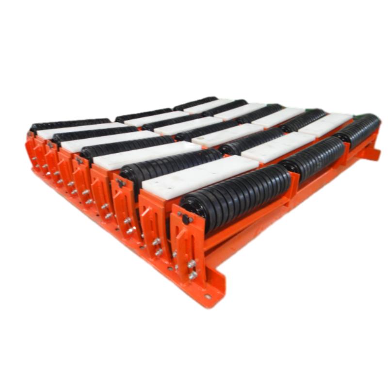 Impact idler roller a key component for minimizing conveyor belt damage and maintenance cost.