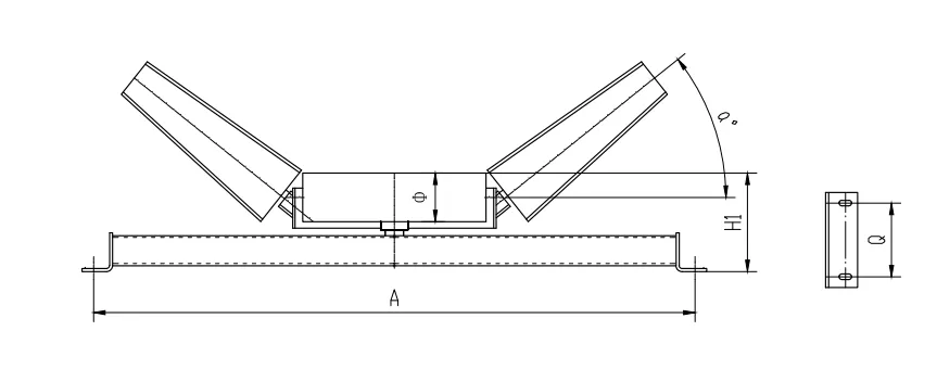 conveyor roller bracket